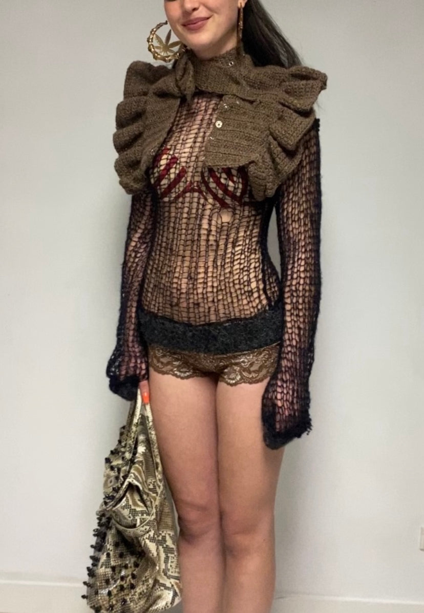 Sheared Knit Top